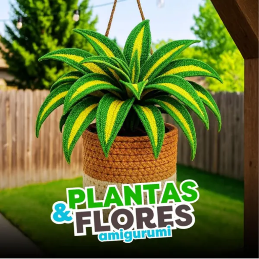 Plantas e Flores Amigurumi