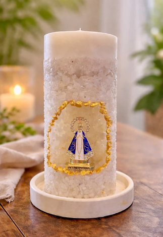 Santinha + Vela Oratorio